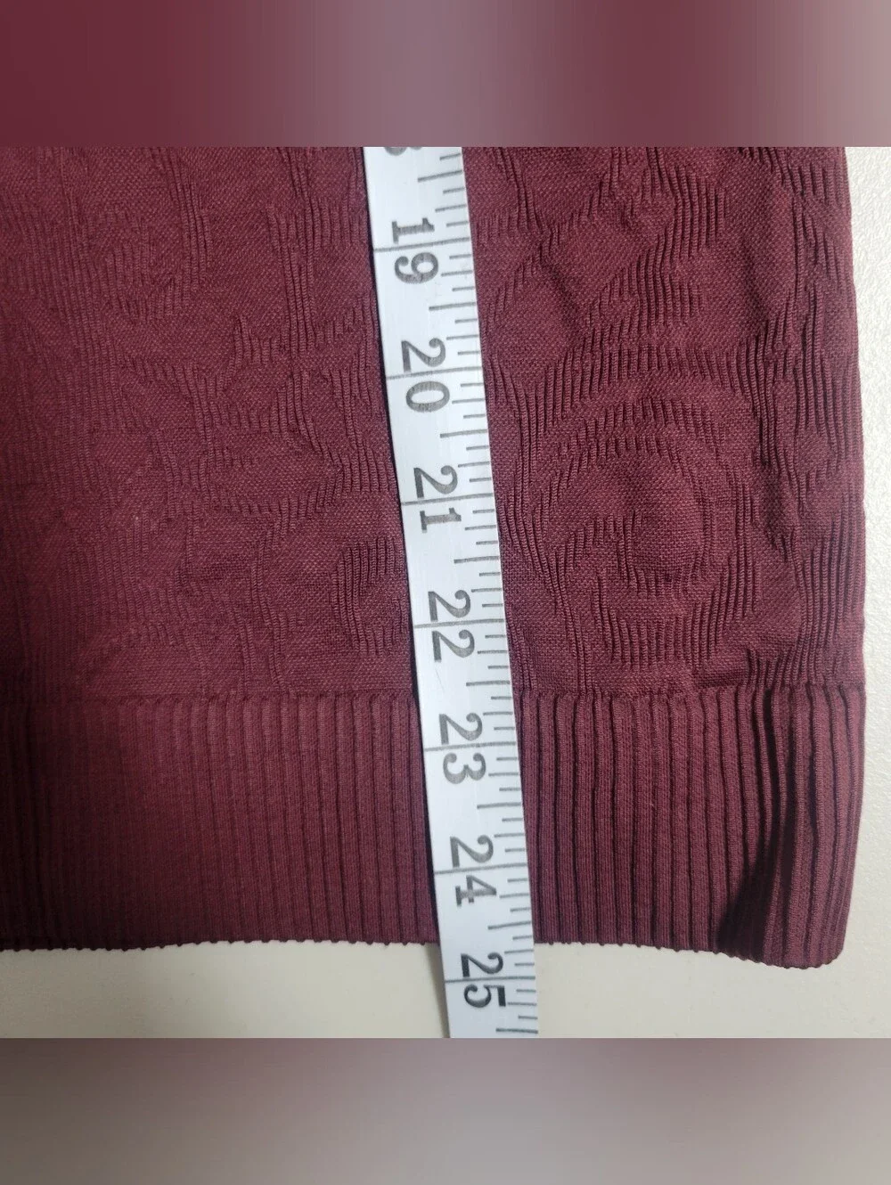 Lululemon Rest Less Pullover Garnet Dark Red Burgundy  Jacquard Knit Thumbhole
